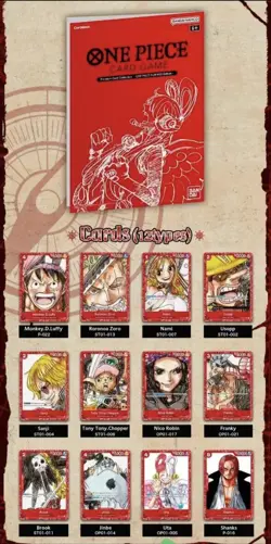 One Piece Card Game English Premium Card Collection Film Red - Factory Sealed - Image 1
