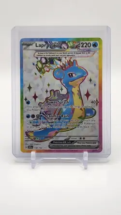 Lapras EX 158/142 Full Art NM/M Stellar Crown Pokemon TCG Card - Image 1