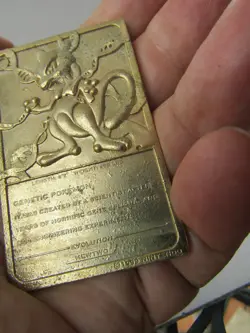 Gold Plated Bar Pokemon Cards from McDonald's. 1999 Newtwo L1 - Image 2