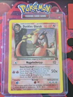 Pokemon German Holo Dark Charizard Dunkles Glurak Card 4/82 - Image 1