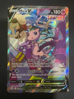 Pokemon TCG Mew v Alternate Full Art Holo Rare Card 251/264 - Image 1