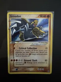 Groudon Gold Star - 111/113 - Pokemon Delta Species Holo Card - Image 1