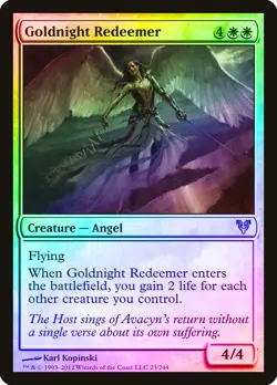 Goldnight Redeemer FOIL Avacyn Restored PLD White Uncommon MTG CARD ABUGames - Image 1