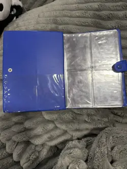 Vintage 1999 Pokemon - Charmander - blue 4 pocket card binder - Image 3