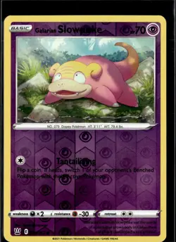 Pokemon Galarian Slowpoke 054/163 Battle Styles Reverse Holo Common 3 Card Lot - Image 1