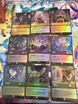 DISNEY LORCANA FABLED FOIL EPIC COMPLETE SET (X18 Cards) - Image 1