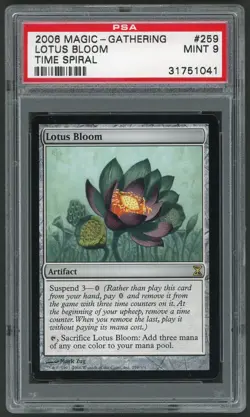 2006 MTG Magic the Gathering Time Spiral Lotus Bloom #259 PSA 9 Gaming Card TCG - Image 1
