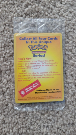 Sealed Electrabuzz Pokemon The First Movie WB Promo Black Star 1999 Card New - Image 2