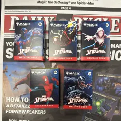 Spider-Man Magic the Gathering Welcome Deck🔹Complete Set & Daily Bugle🔹 NEW - Image 1