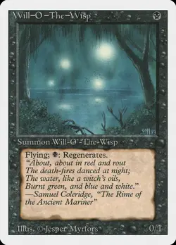 MTG Will-o'-the-Wisp Revised Edition Regular LP/MP - Image 1
