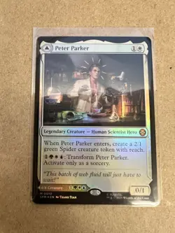 NM Foil Peter Parker, MTG, Marvel's Spider-Man, Magic the Gathering, 10 - Image 1
