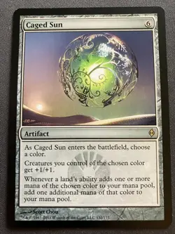 MTG Caged Sun {New Phyrexia} - NM - Image 1