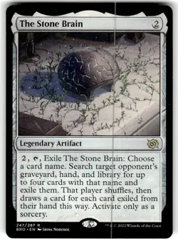 The Stone Brain The Brothers' War Regular MTG NM - Image 1