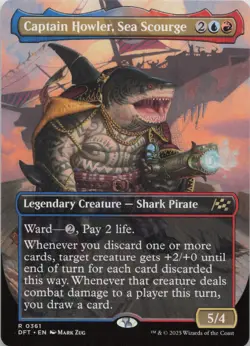 Captain Howler, Sea Scourge (Borderless) R Aetherdrift 361 LP-NM - Image 1