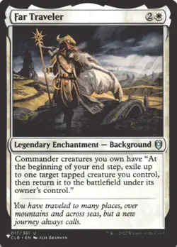 MTG Far Traveler Normal NM The List Reprints Magic 017/361 - Image 1
