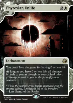 MTG Phyrexian Unlife Foil NM Wilds of Eldraine: Enchanting Tales Magic 11 - Image 1
