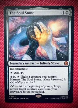 MTG Marvel Spider-Man The Soul Stone M0066 SPM EN Infinity Stone Non-Foil - Image 1