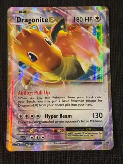 2016 POKEMON XY EVOLUTIONS DRAGONITE EX 72/108 HOLO - Image 1