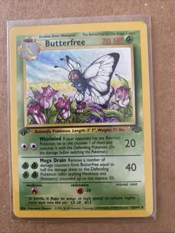 Pokemon TCG Butterfree Jungle 33/64 1st Edition Never Played Near Mint - Image 1