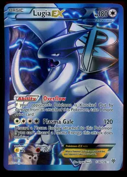 Pokemon Lugia EX 134/135 Plasma Storm Full Art Rare Lightly Played LP - Image 1