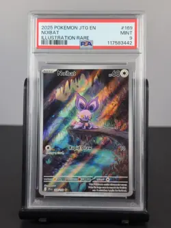 Pokemon TCG - Mint PSA 9 Noibat Illustration Rare #169 - Journey Together (JTG) - Image 1