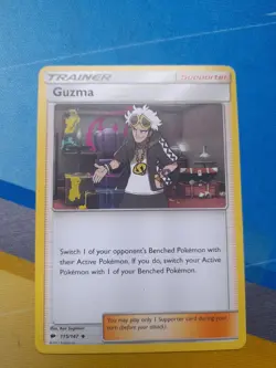 GUZMA 115/147 BURNING SHADOWS NON HOLO POKEMON TCG LP - Image 1