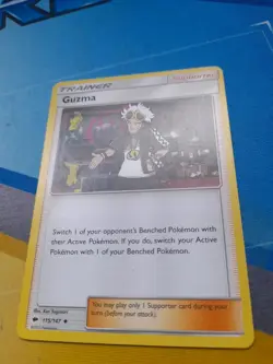 GUZMA 115/147 BURNING SHADOWS NON HOLO POKEMON TCG LP - Image 2