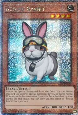 Rescue Rabbit - RA02-EN008 - Quarter Century Secret Rare - Yugioh - Image 1