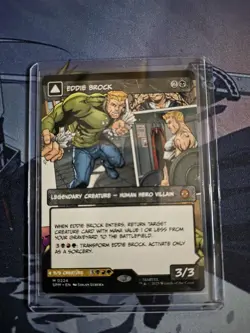 MTG Eddie Brock / Venom, Lethal Protector Borderless Card #0224 Spider-Man - Image 1