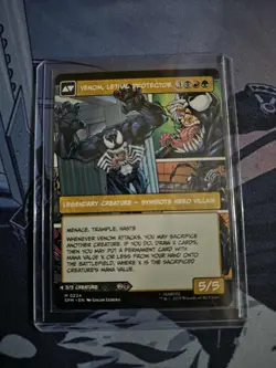 MTG Eddie Brock / Venom, Lethal Protector Borderless Card #0224 Spider-Man - Image 2