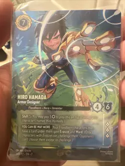 Hiro Hamada- Armor Designer (Store Championship) Disney Lorcana Promo Cards Holo - Image 1
