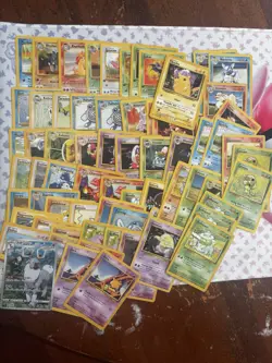 Vintage Pokemon Bulk Lot ~68 Cards Mostly Base Set See Description - Image 1