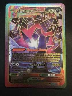 Eternatus Vmax Foil Metal Pokemon Pokemon Fan Art Collectible Card Trading - Image 1