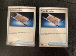 Night Stretcher 061/064 Sv: Shrouded Fable Regular Pokemon TCG Card Lot 2x - Image 1
