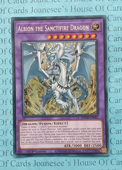 MP24-EN082 Albion the Sanctifire Dragon Prismatic Secret Yu-Gi-Oh Card 1st New - Image 1