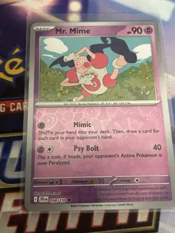 Mr. Mime - 058/159 - Reverse Holo - Journey Together - NM/M - Pokemon Card - Image 1