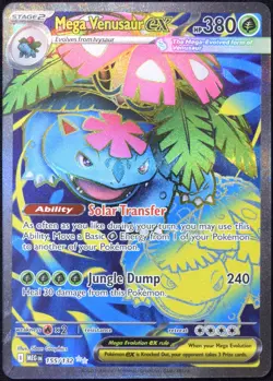 Pokemon TCG Mega Venusaur ex 155/132 2025 Mega Evolution Ultra Rare Card - NM - Image 1