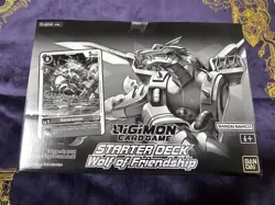 Digimon Card Game Wolf of Friendship Starter Deck Display Box (8 Decks) - Image 1