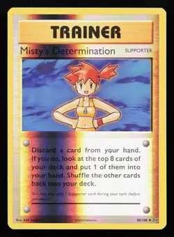 Misty's Determination 80/108 Reverse Holo XY Evolutions Pokemon Card - Image 1