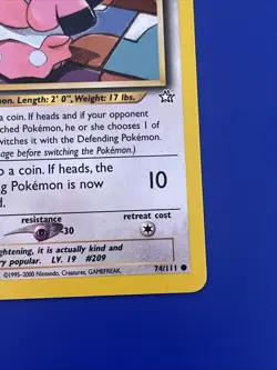 2000 SNUBBULL - Neo Genesis Set - 74/111 - Common - Pokemon Card - Unlimited LP - Image 4