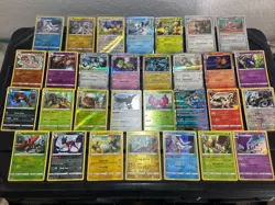 30 Pokemon Cards Lot WOTC VTG ALL RARE HOLO Tapu Drampa Tornadus Zekrom Slaking - Image 1
