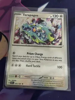 Terapagos - 161/191 - Holo Rare - Surging Sparks - MINT - Pokemon Card - Image 1