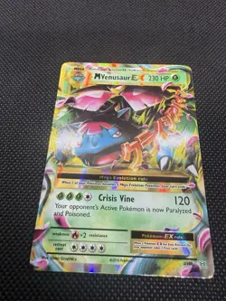 M Venusaur EX 2/108 Rare Holo Pokemon Card NM XY Evolutions - Image 3