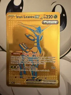 Iron Leaves ex 176/131 Hyper Rare Holo NM Pokemon SV: Prismatic Evolutions Card - Image 1
