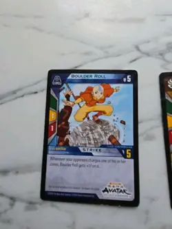 Quickstrike Avatar The Last Airbender Promo Cards Boulder Roll Racing W Wind - Image 3