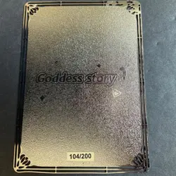 Goddess Story Gold METAL Card - Serial Number #/200! Anime Girl Bikini Rem - Image 1