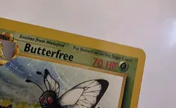 Pokemon Card Butterfree “d” 1st Edition Uncommon Jungle 33/64 LP Error - Image 5