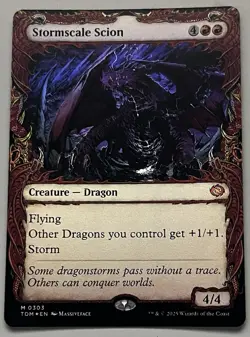MTG Tarkir: Dragonstorm Stormscale Scion Creature - Dragon MYTHIC FOIL #0303 - Image 1