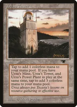 Urza's Tower (#85b) Antiquities MP MTG - Image 1