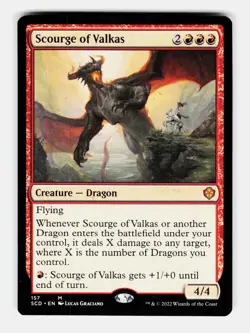 MTG: Scourge of Valkas | Starter Commander Decks 157 NM - Image 1